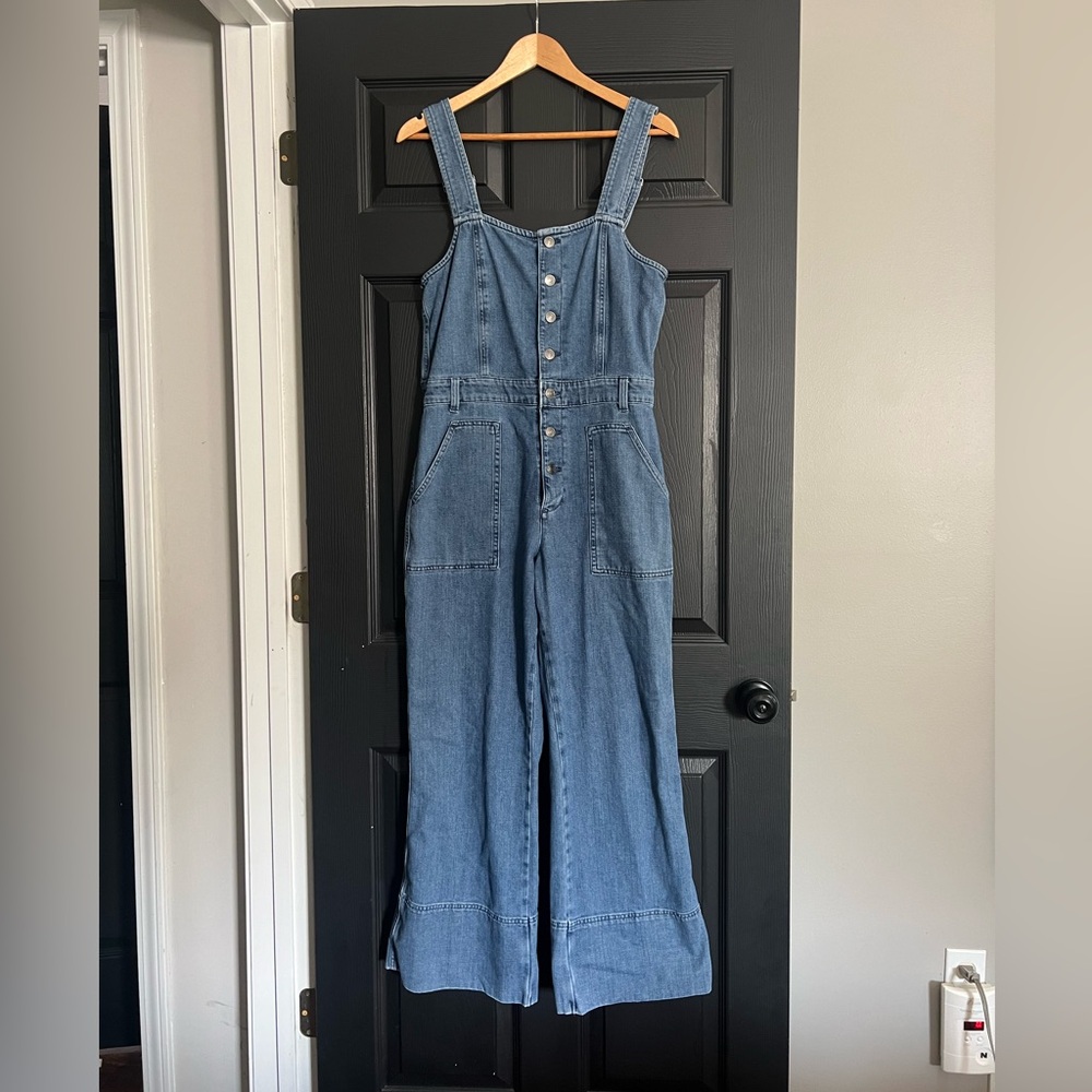 Aerie denim overalls jumpsuit